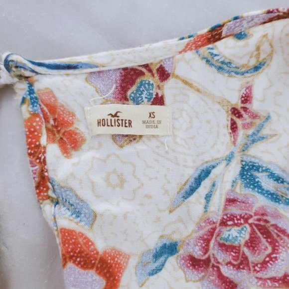 Hollister Vintage style Boho Keyhole Cross Over Surplice Romper - Picture 10 of 16